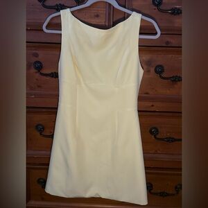 Cream Sleeveless Sheath Mini Dress